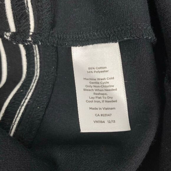 Talbots Black & White Stripe Sheath dress size Medium - Picture 4 of 5